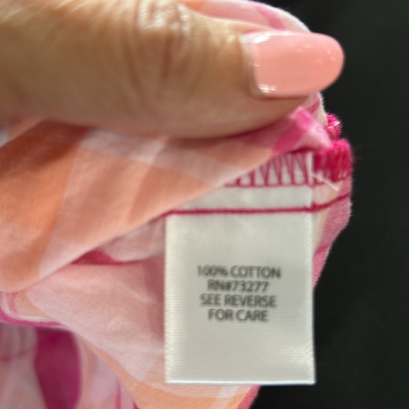 Croft & Barrow Pink With Orange Plaid Shirt. Size 3X (118) - Picture 14 of 14
